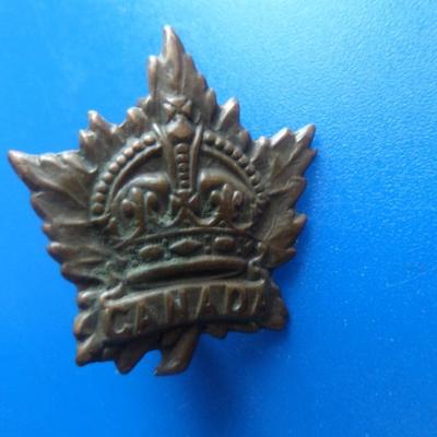 Insigne de col service general canada birks 1915
