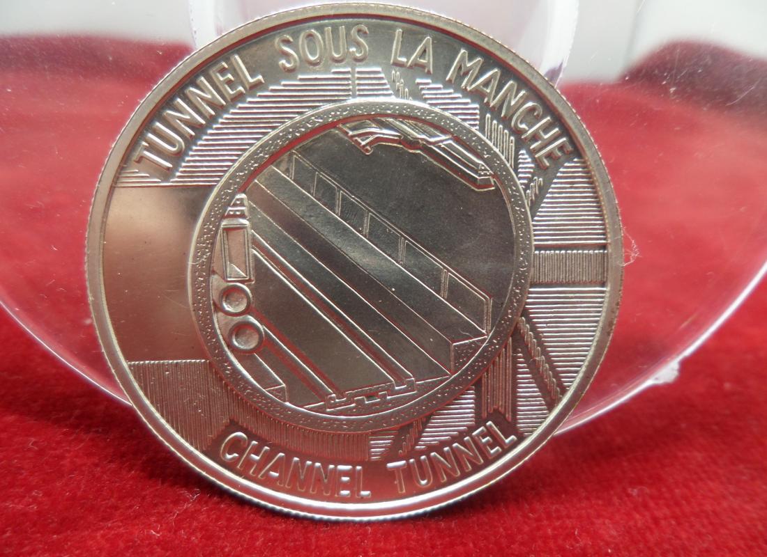 Medaille argent tunnel sous la manche