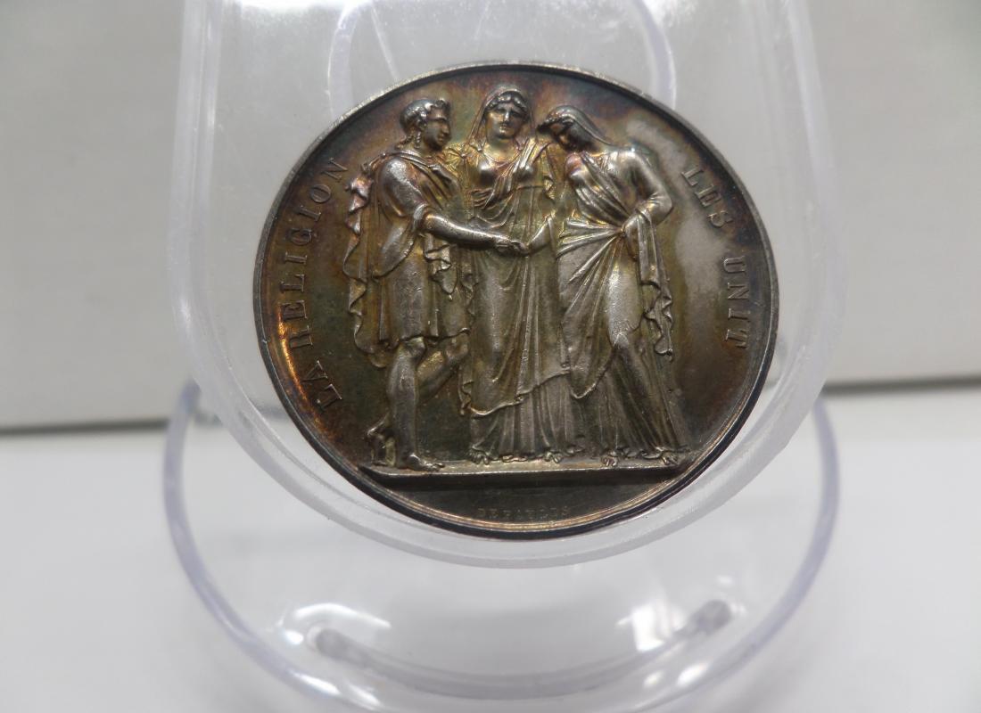 Medaille mariage argent 1860
