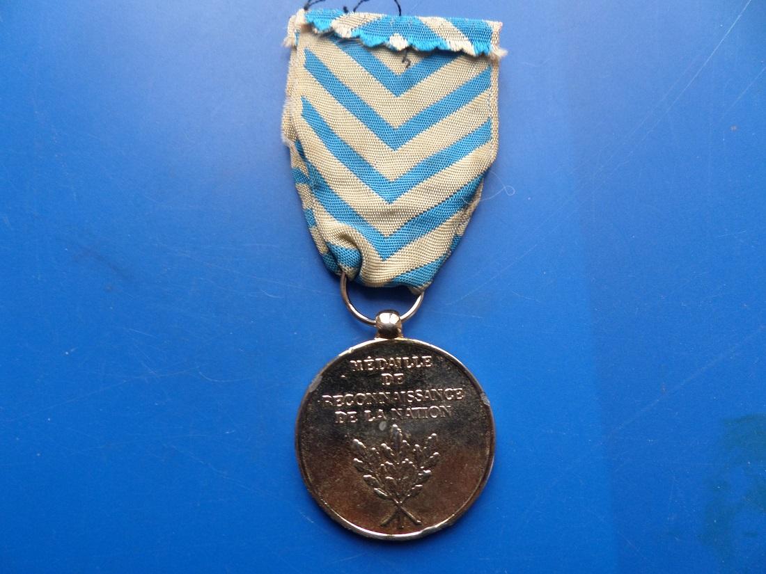 Medaille reconnaissance francaise