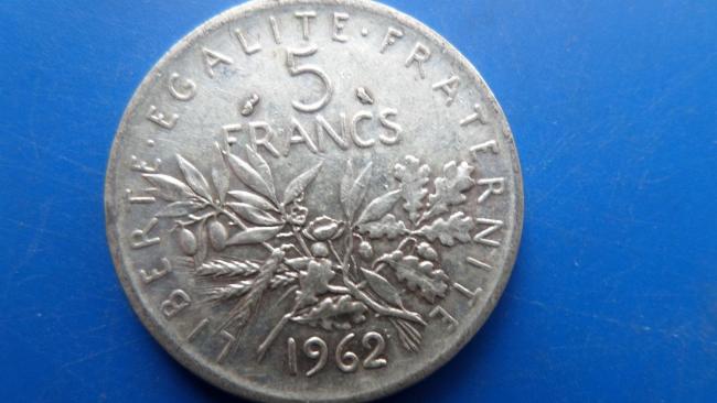 5 Fr Argent 1962