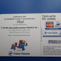 Telecarte football 1998 coupe du monde 11 