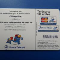 Telecarte football 1998 coupe du monde 15 