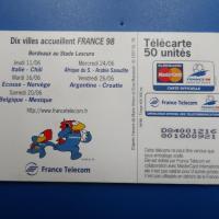 Telecarte football 1998 coupe du monde 19 