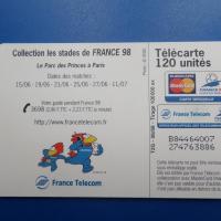 Telecarte football 1998 coupe du monde 5