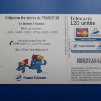 Telecarte football 1998 coupe du monde 9
