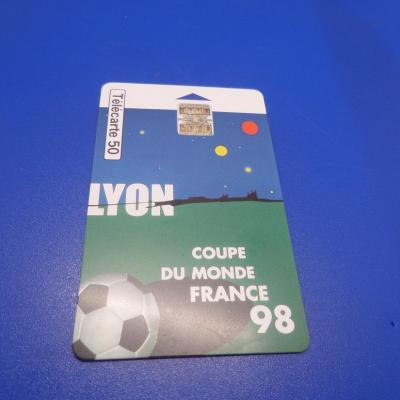 Telecarte footix 1998 coupe du monde lyon