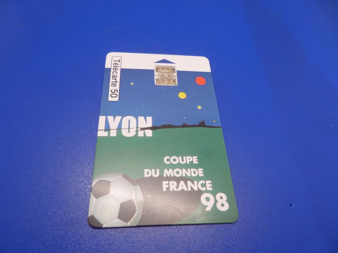Telecarte footix 1998 coupe du monde lyon