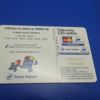 Telecarte footix 1998 stade de bordeaux 1 