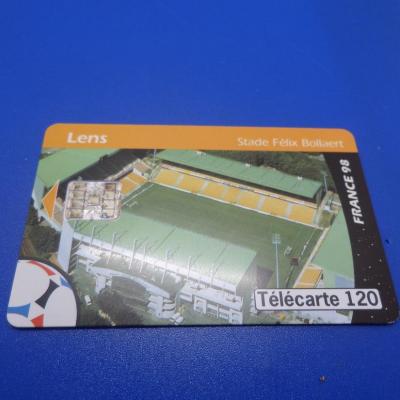 Telecarte footix 1998 stade de lens