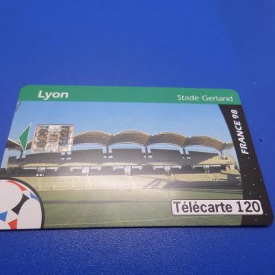 Telecarte footix 1998 stade de lyon